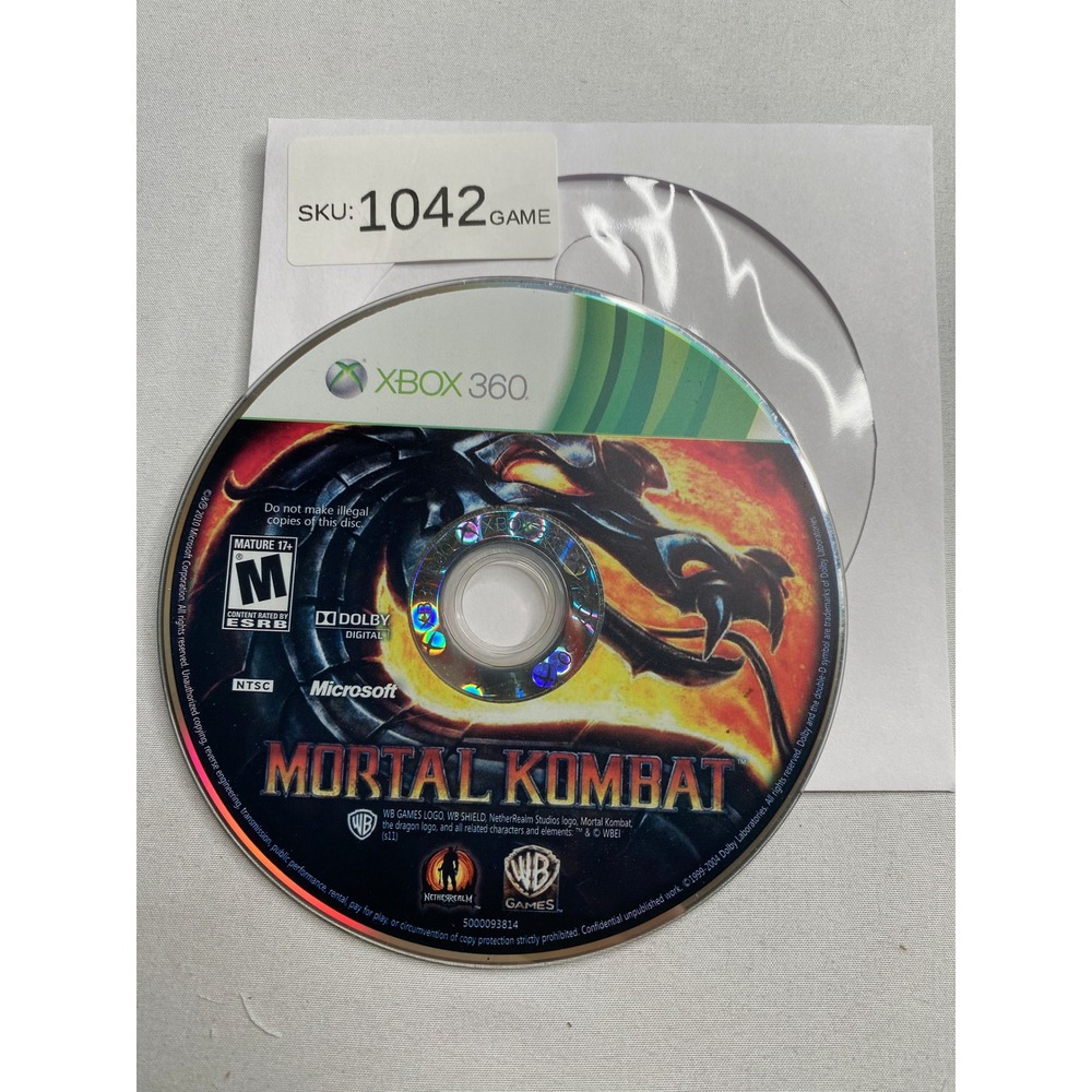 Mortal Kombat Microsoft Xbox 360
